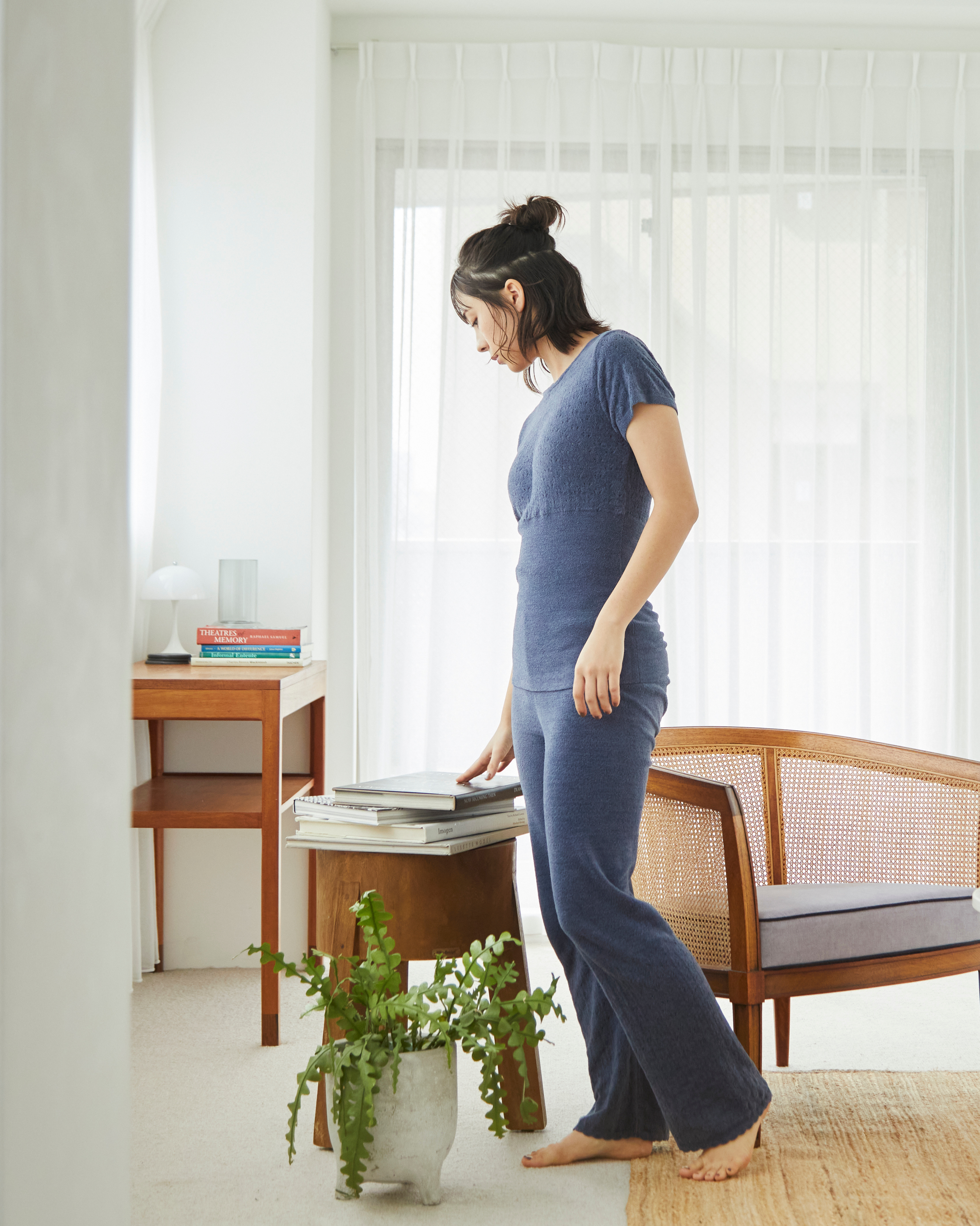 【吸湿発熱】腹巻ロングパンツ