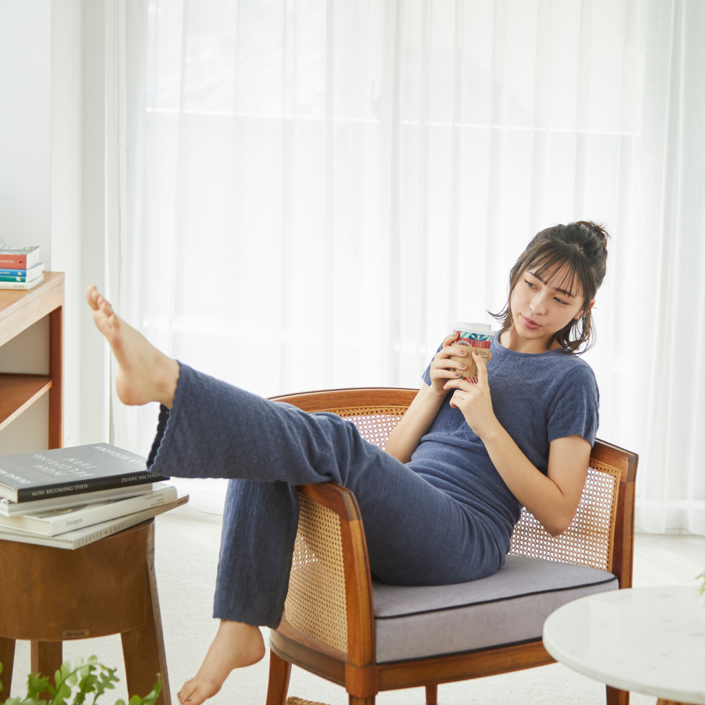 【吸湿発熱】腹巻ロングパンツ